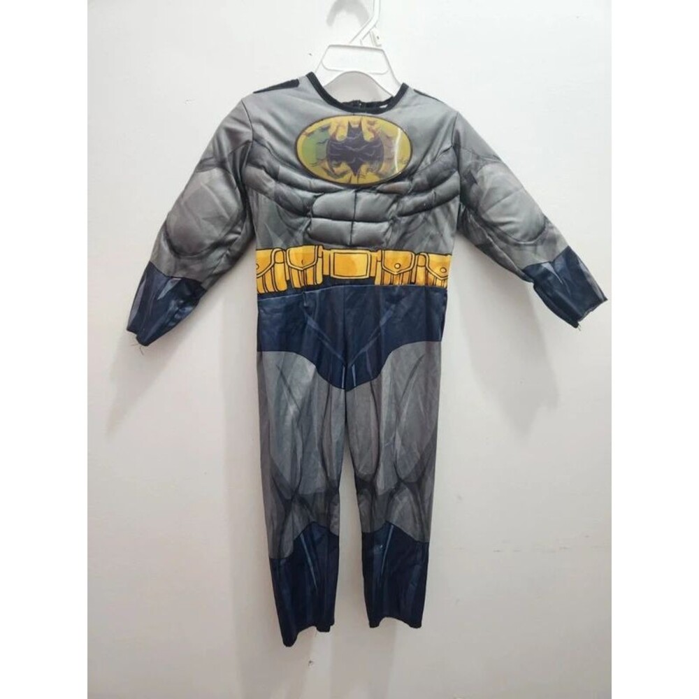 Official Batman Muscle Chest Costume Jumpsuit - Size 2T